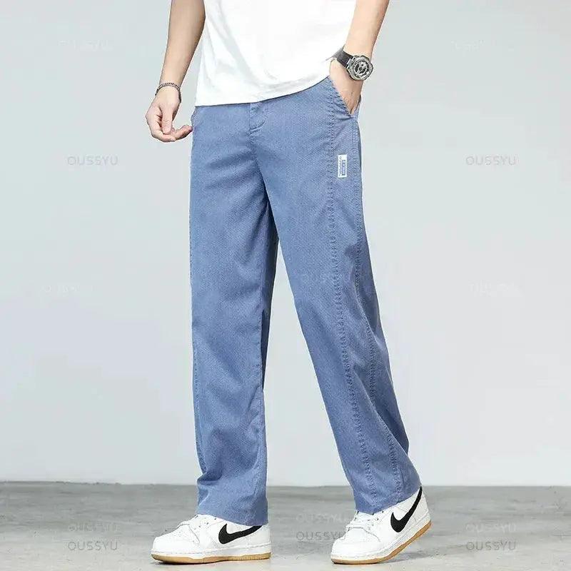  Mens Lyocell Summer Jeans Plus Size Breathable Denim -  ToylandEU™