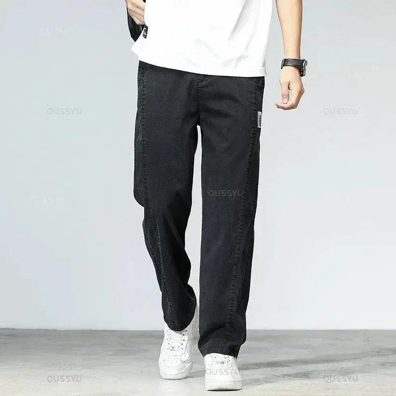  Mens Lyocell Summer Jeans Plus Size Breathable Denim -  ToylandEU™