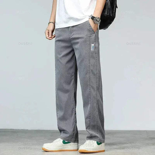  Mens Lyocell Summer Jeans Plus Size Breathable Denim -  ToylandEU™