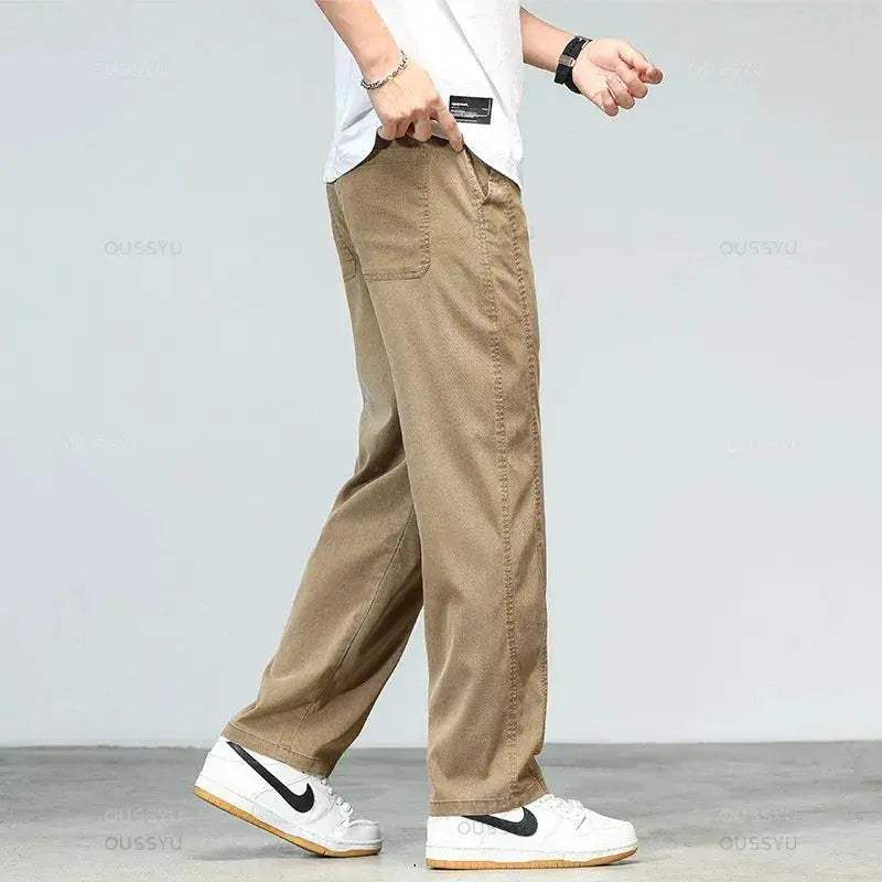Mens Lyocell Summer Jeans Plus Size Lightweight Denim - ToylandEU