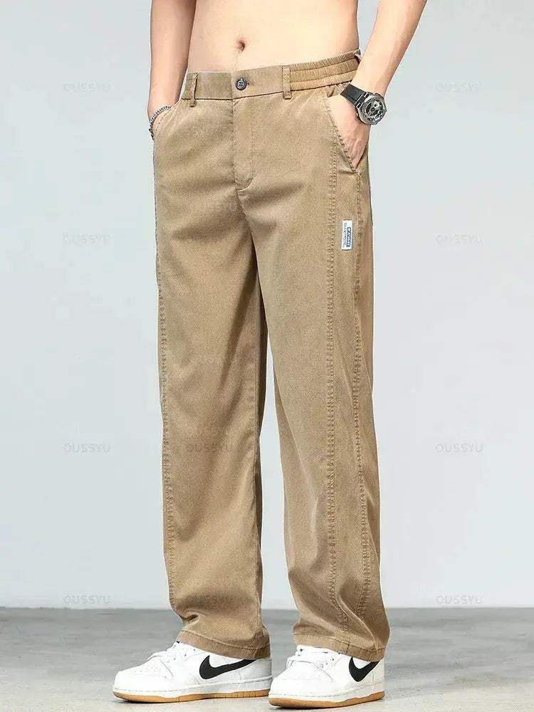 Mens Lyocell Summer Jeans Plus Size Lightweight Denim - ToylandEU