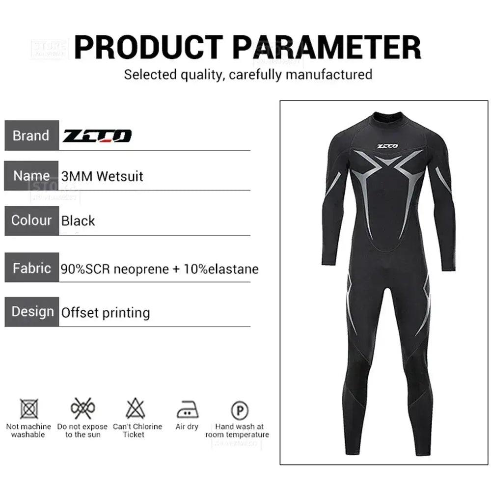  Mens Neoprene 3mm Wetsuit Surfing And Diving Comfort -  ToylandEU™