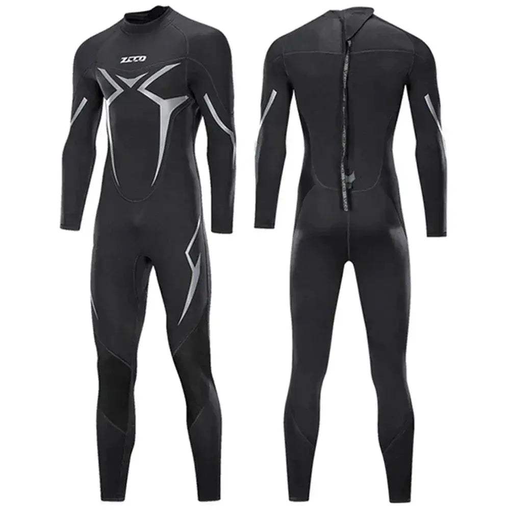 Mens Neoprene 3mm Wetsuit for Surfing and Diving Comfort - ToylandEU