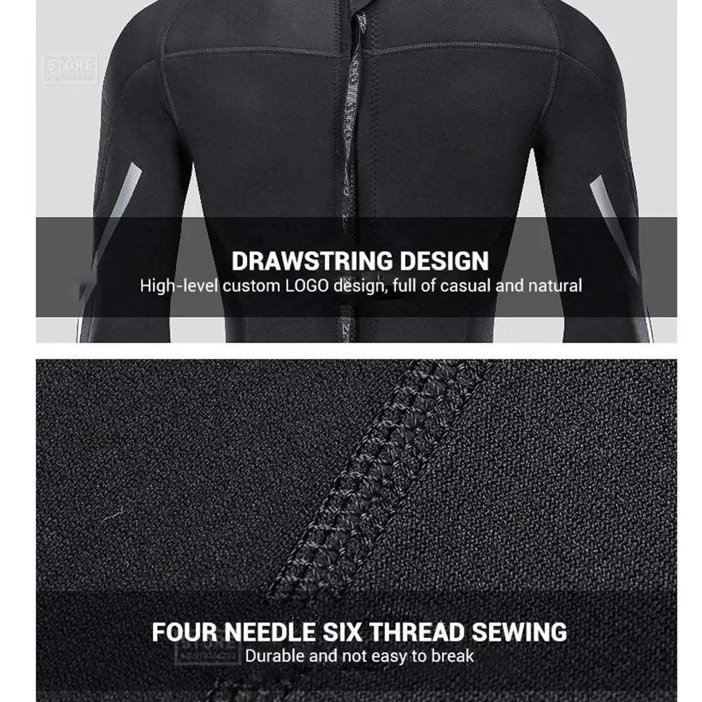 Mens Neoprene 3mm Wetsuit for Surfing and Diving Comfort - ToylandEU