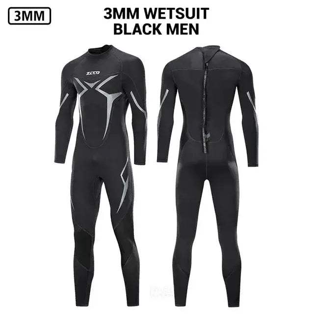Mens Neoprene 3mm Wetsuit for Surfing and Diving Comfort - ToylandEU