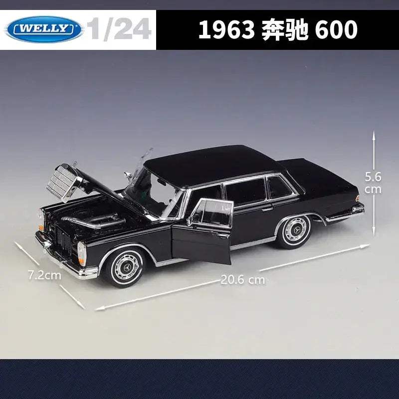 Mercedes Benz 600 Premium Diecast Alloy 1 24 Scale Car - ToylandEU