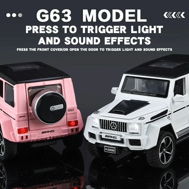 Mercedes Benz G63 1:32 Diecast Metal Model Car With Sound And Light - ToylandEU