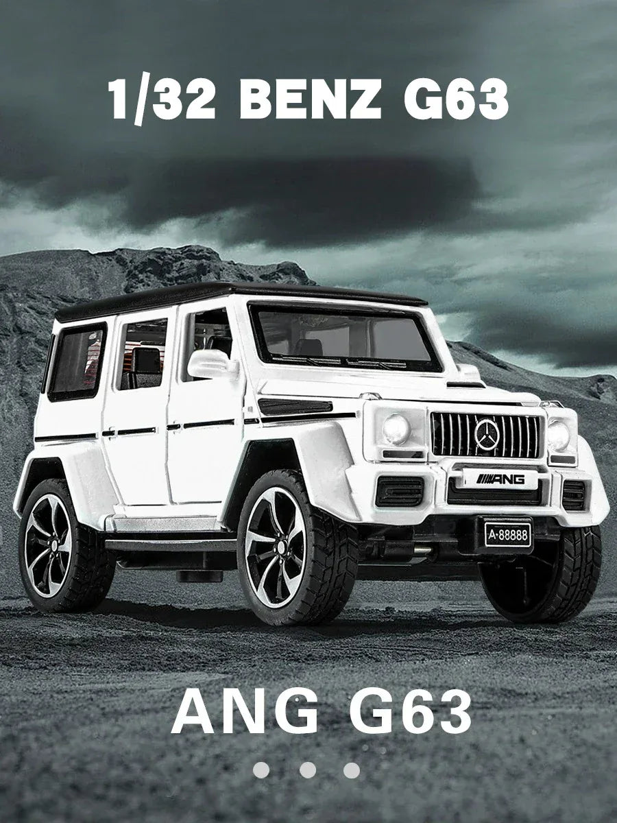 Mercedes Benz G63 1:32 Diecast Metal Model Car With Sound And Light - ToylandEU