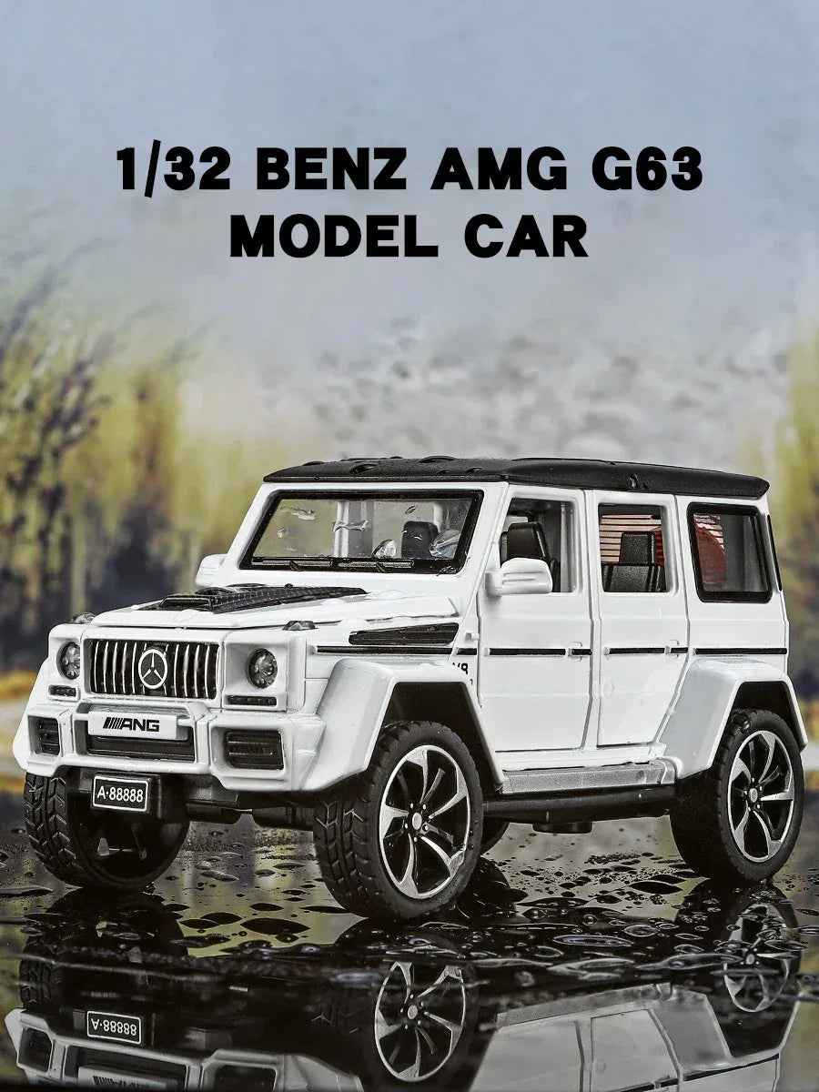 Mercedes Benz G63 1:32 Diecast Metal Model Car With Sound And Light - ToylandEU