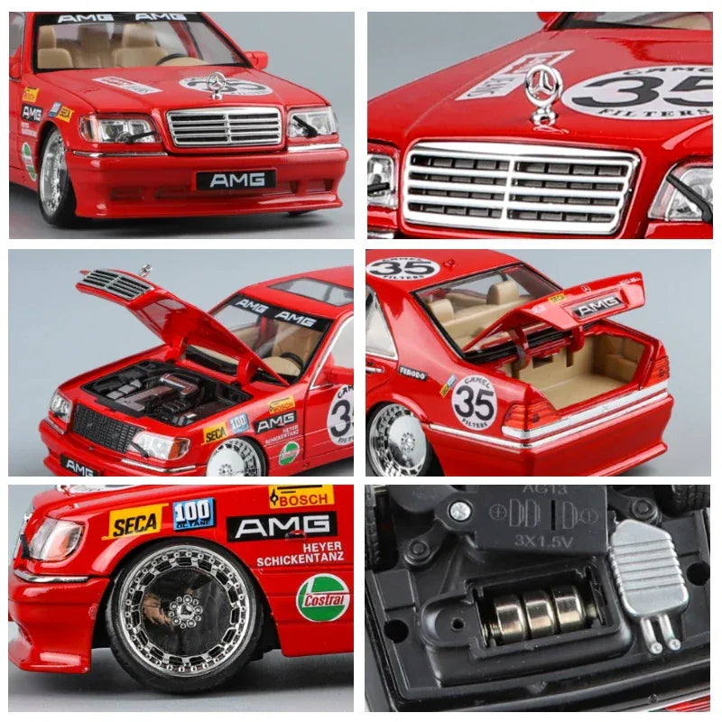 Mercedes Benz S W140 320SEL Diecast 1:24 Metal Car Model with Sound and Light - ToylandEU