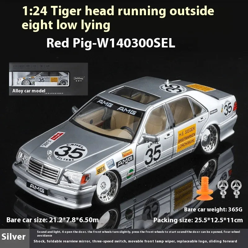 Mercedes Benz S W140 320SEL Diecast 1:24 Metal Car Model with Sound and Light - ToylandEU