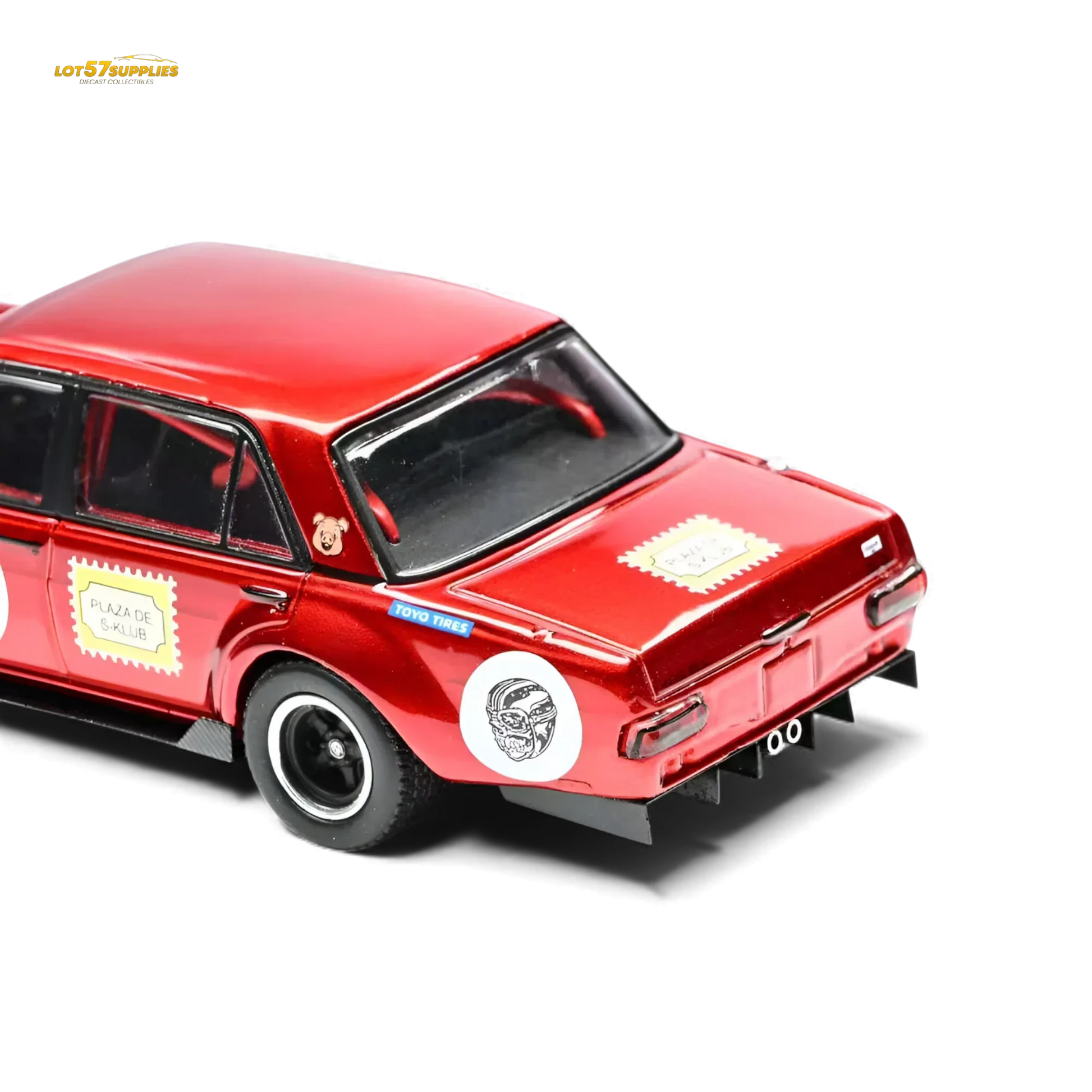 Mercedes Benz W205 C63 Diecast 1 64 Red Pig Tribute - ToylandEU