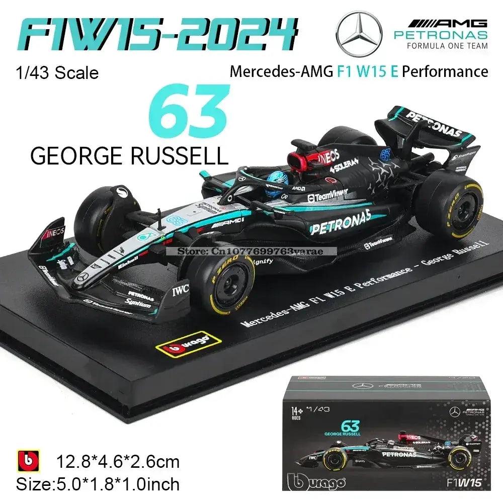  Mercedes F1 Diecast Alloy Model W15 2024 Collectible -  ToylandEU™
