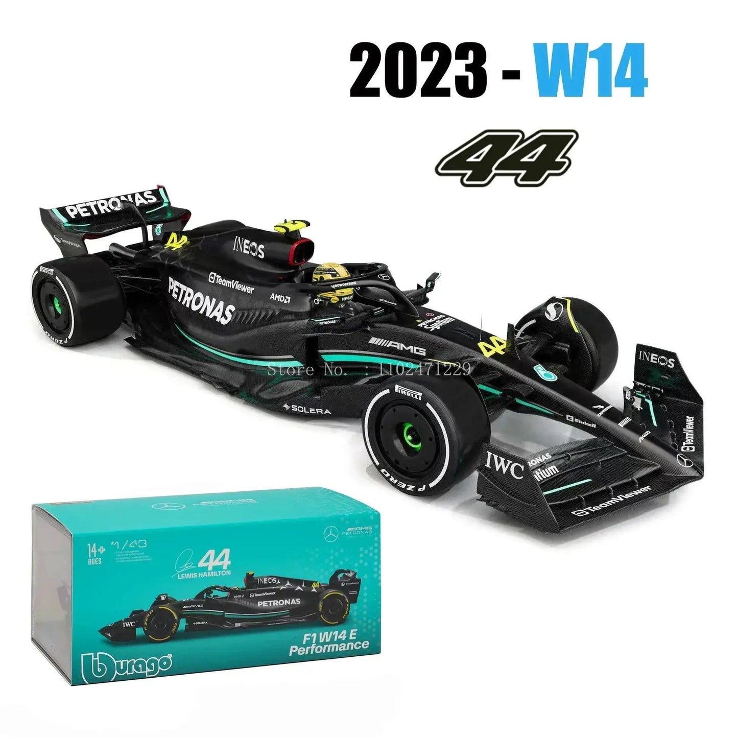  Mercedes F1 Diecast Alloy Model W15 2024 Collectible -  ToylandEU™