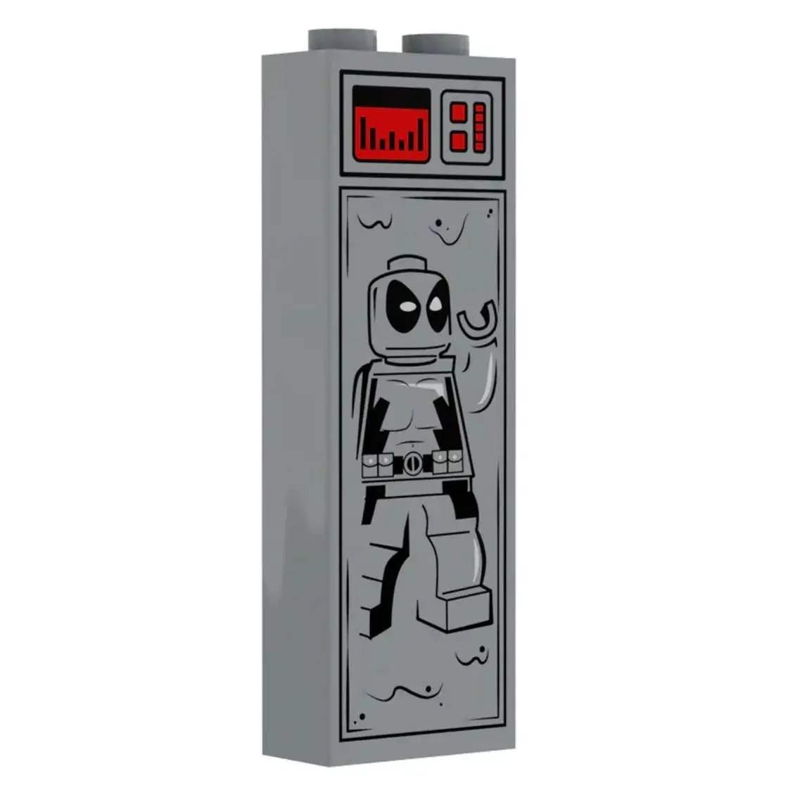 Mercenary in Carbonite (1x2x5 Brick) made using LEGO parts - B3 Customs - ToylandEU