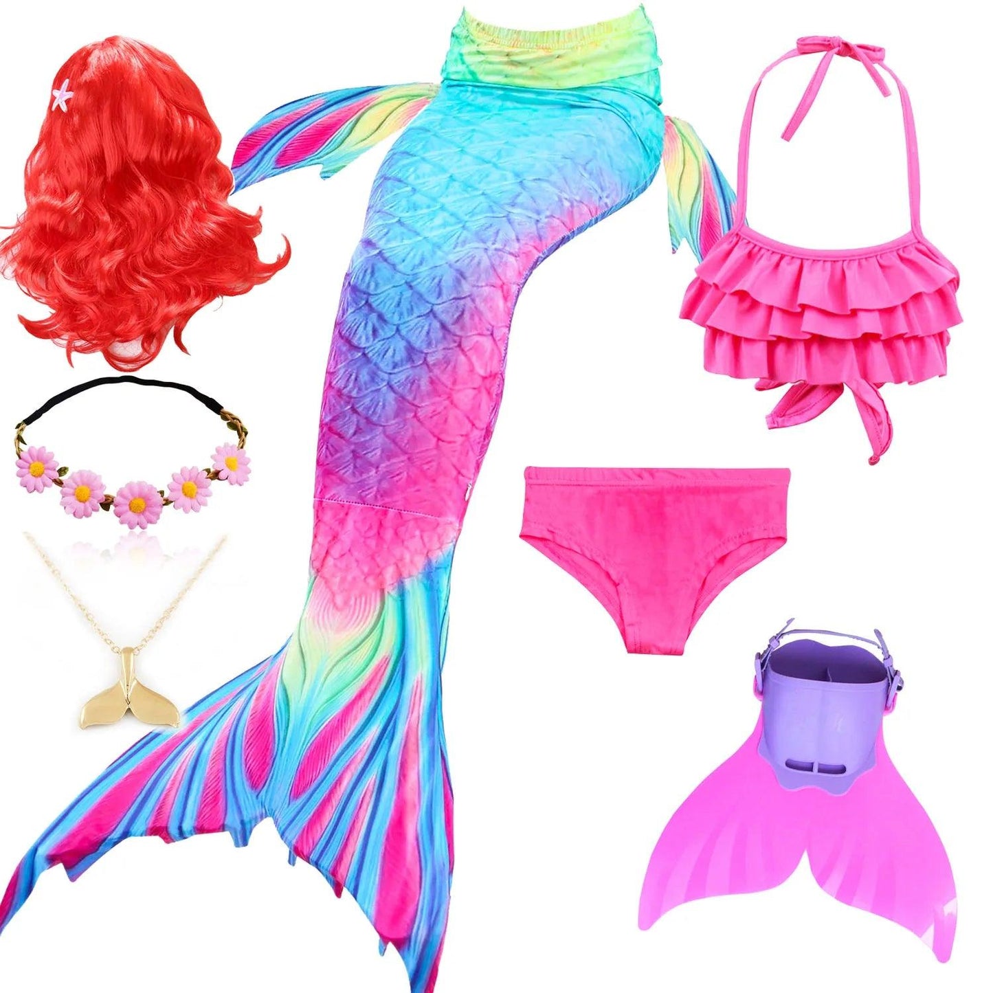 Mermaid Costume | Monofin Tail Included | Toylandeu™