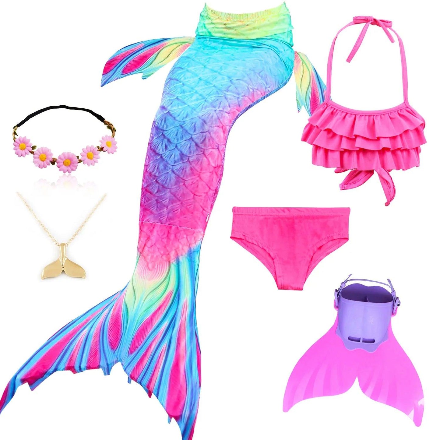 Mermaid Costume | Monofin Tail Included | Toylandeu™