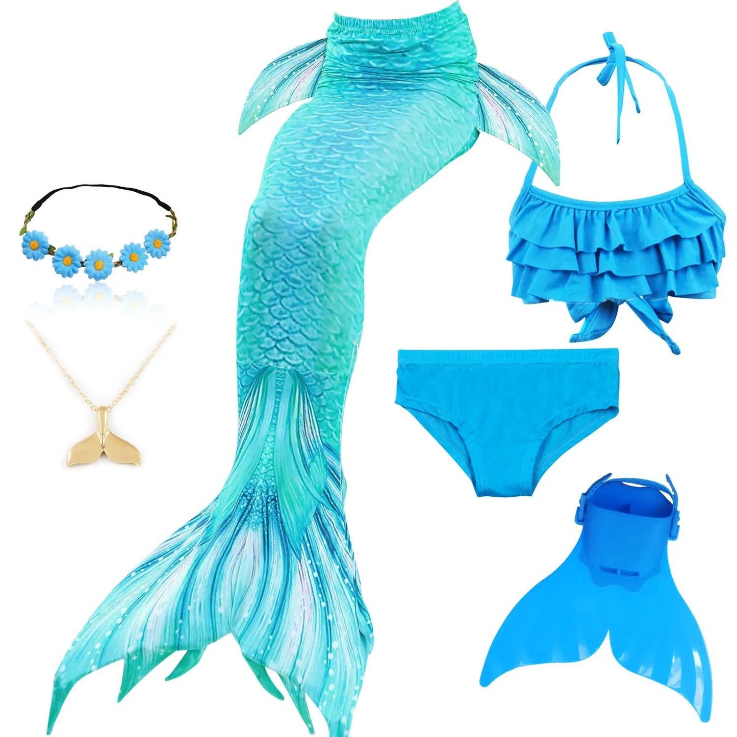 Mermaid Costume | Monofin Tail Included | Toylandeu™