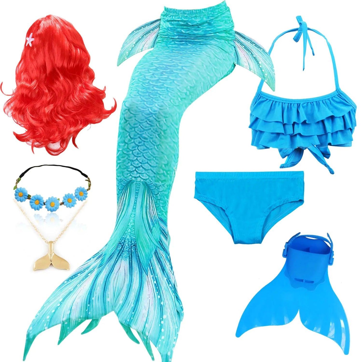 Mermaid Costume | Monofin Tail Included | Toylandeu™