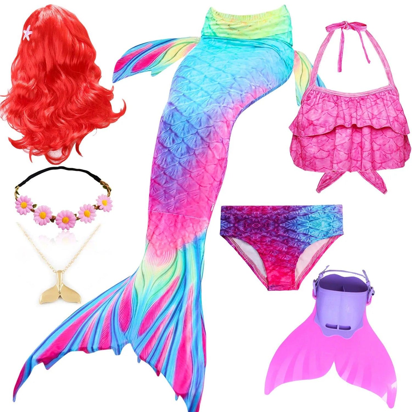 Mermaid Costume | Monofin Tail Included | Toylandeu™