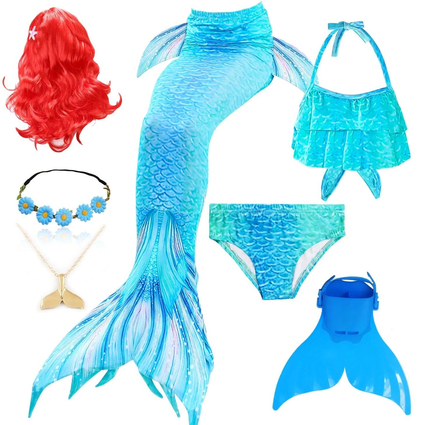 Mermaid Costume | Monofin Tail Included | Toylandeu™