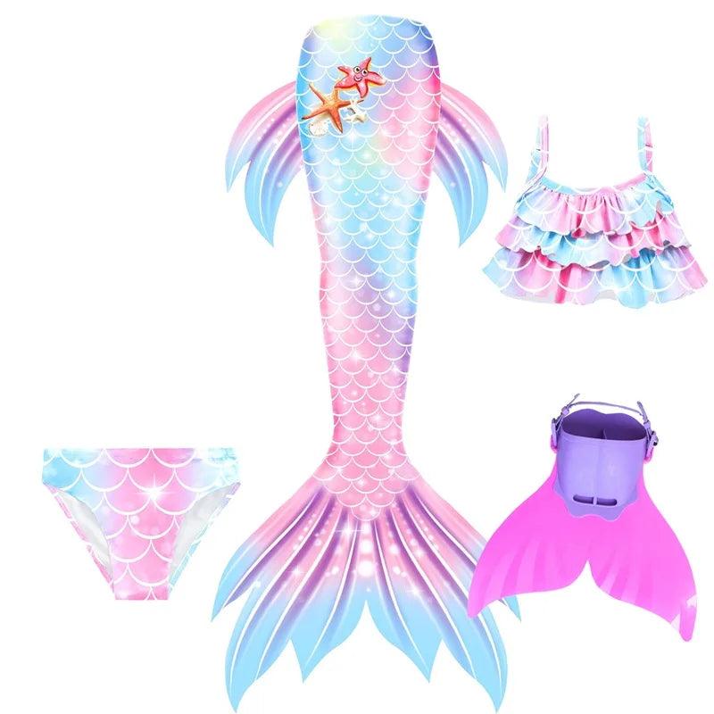 Mermaid Costume | Tail Swimsuit Set | Toylandeu™
