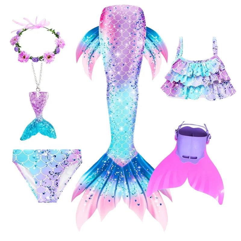Mermaid Costume | Tail Swimsuit Set | Toylandeu™
