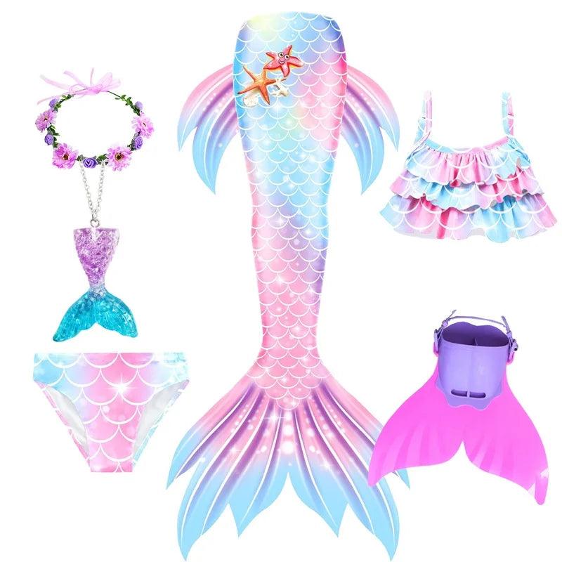 Mermaid Costume | Tail Swimsuit Set | Toylandeu™