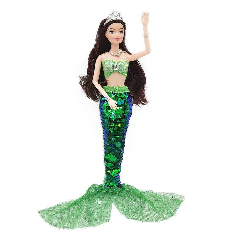11 Inch Mermaid Doll Full Set Multi Joints Movable 30cm - ToylandEU