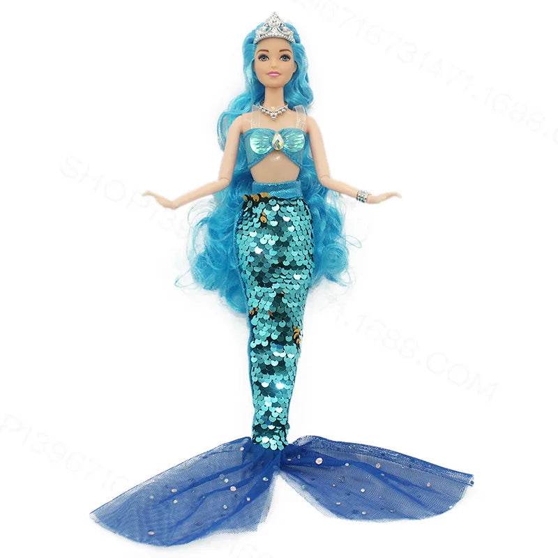 11 Inch Mermaid Doll Full Set Multi Joints Movable 30cm - ToylandEU