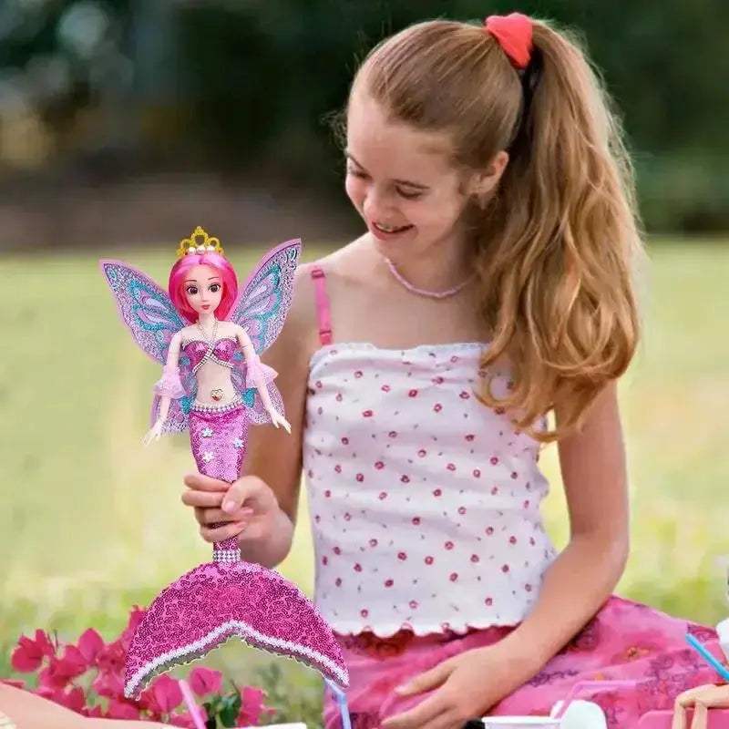  Mermaid Doll Posable Dress Up Sequin Fishtail Exclusive -  ToylandEU™