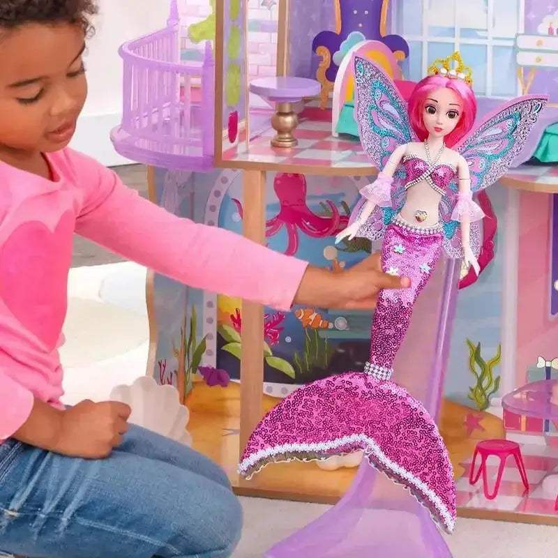  Mermaid Doll Posable Dress Up Sequin Fishtail Exclusive -  ToylandEU™
