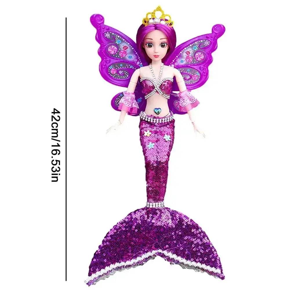 Mermaid Doll Princess Posable Dress Up With Sequin Fishtail - ToylandEU