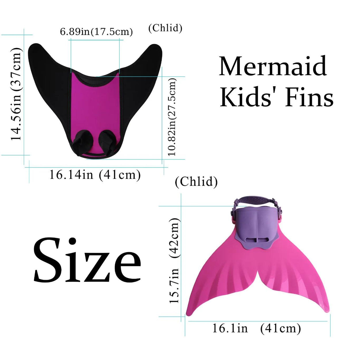 Mermaid Fin Monofin | Two Types Included | Toylandeu™