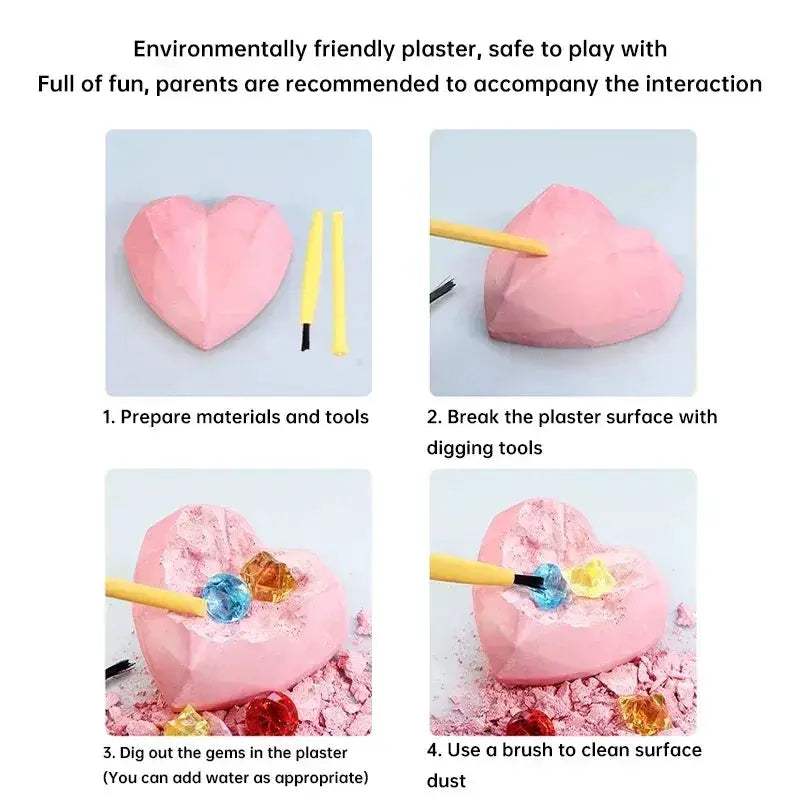 Mermaid Gemstone Excavation Kit For Kids Educational Adventure - ToylandEU