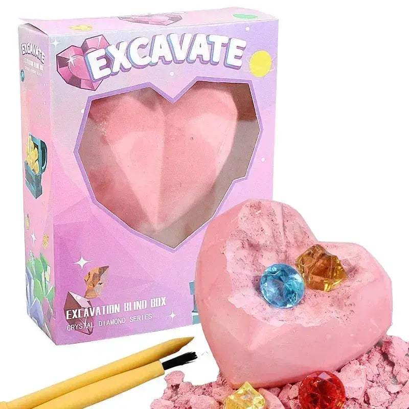 Mermaid Gemstone Excavation Kit For Kids Educational Treasure Dig - ToylandEU