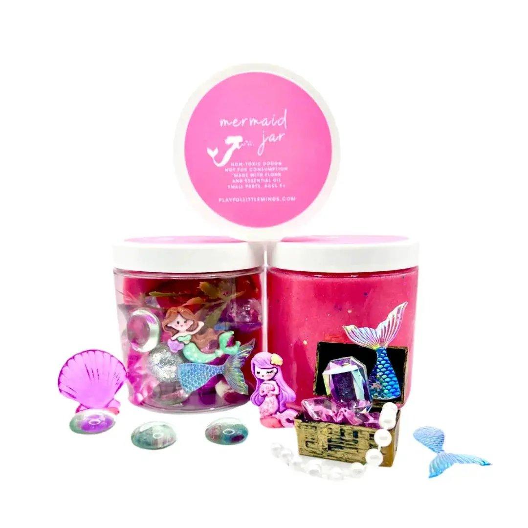  Mermaid Playdough All Natural Sensory Kit Treasures -  ToylandEU™