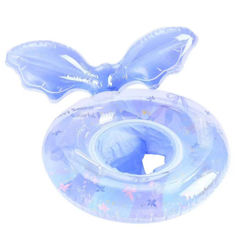 2026 INS Viral Kids Swimming Ring Sequin Petal Mermaid Armpit Seat Float With Sunshade For Baby Toddler Pool Water Play - ToylandEU