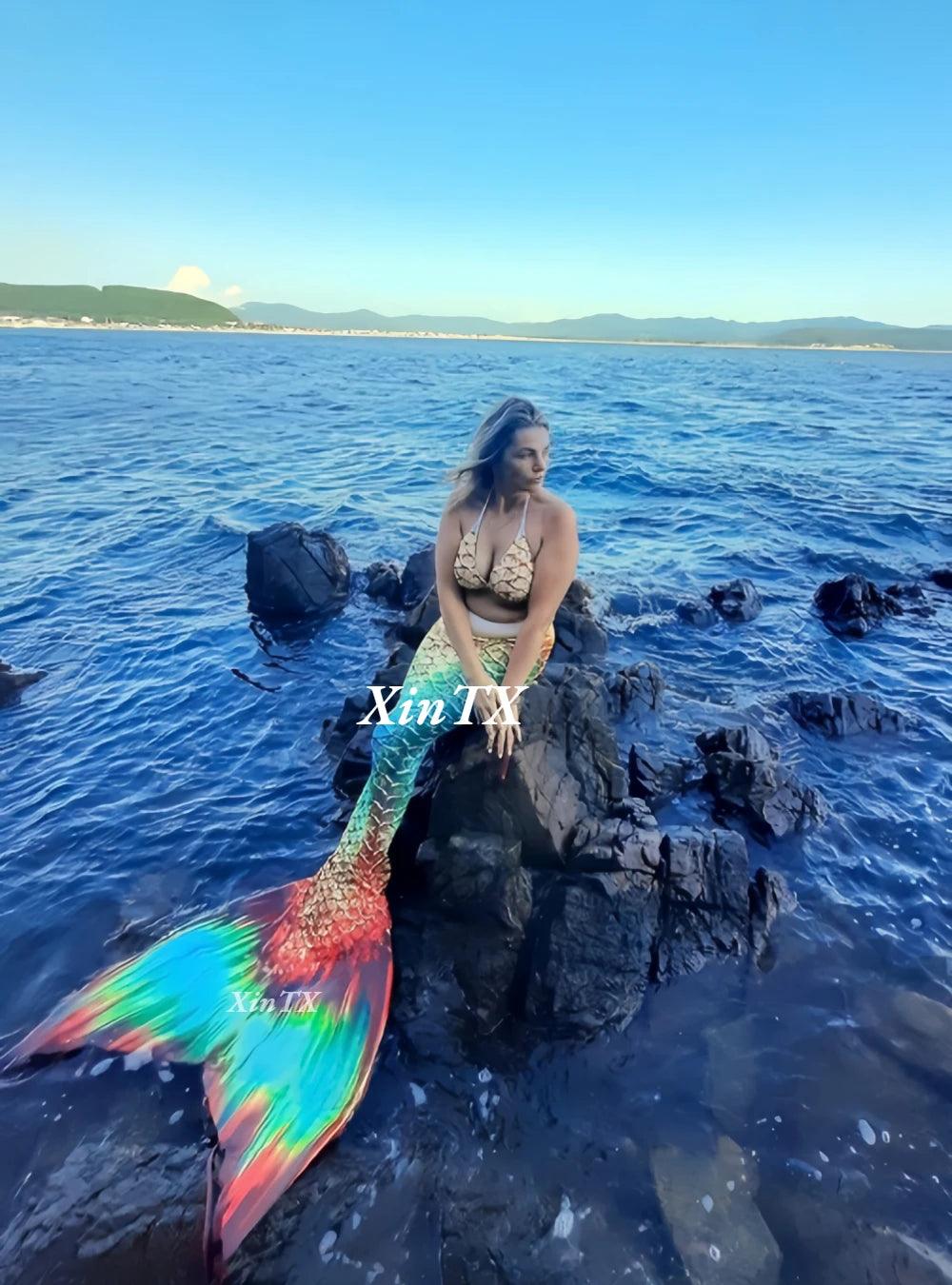 Mermaid Tail Costume | Top And Tail Set | Toylandeu™