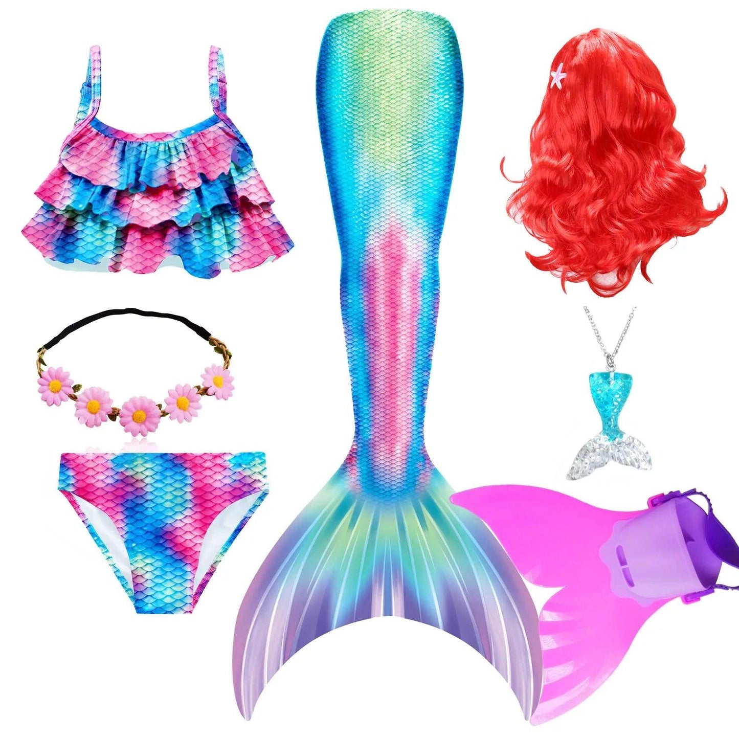 Mermaid Tail Swimsuit Fishtail Costume Toylandeu