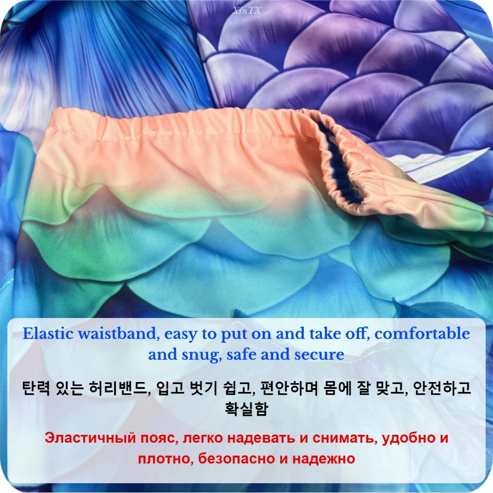 Mermaid Tail Swimsuit | Monofin Optional | Toylandeu™