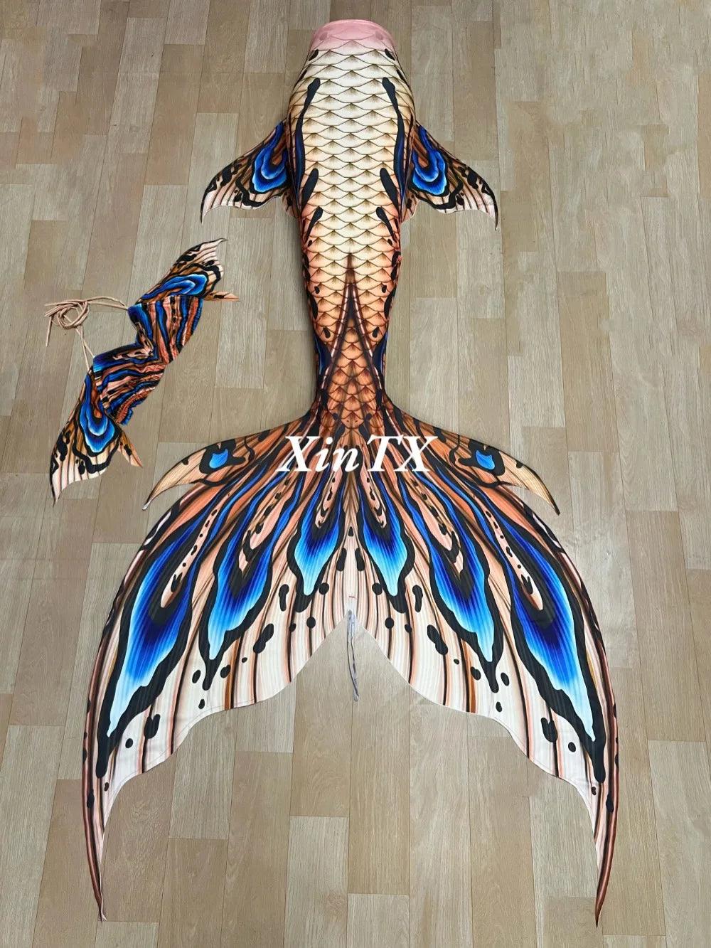 Mermaid Tail Swimsuit | Monofin Optional | Toylandeu™
