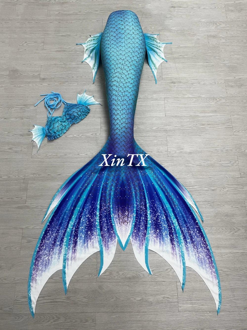Mermaid Tail Swimsuit | Monofin Optional | Toylandeu™