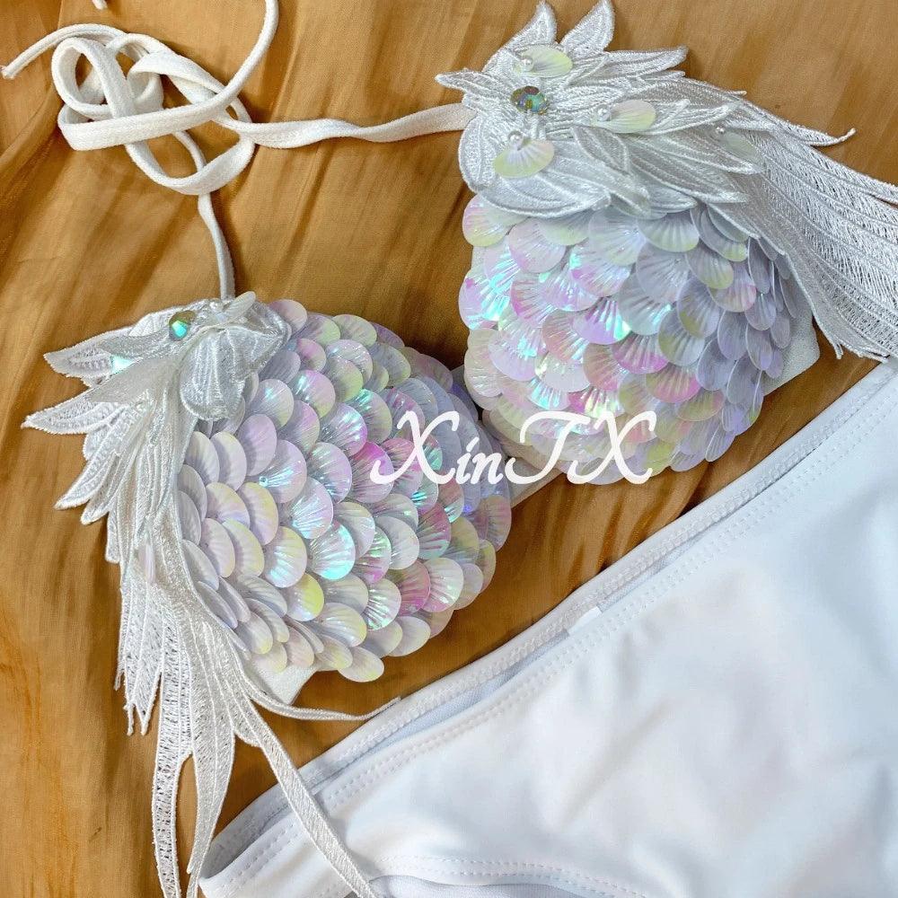 Mermaid Tail Swimsuit | Monofin Optional | Toylandeu™