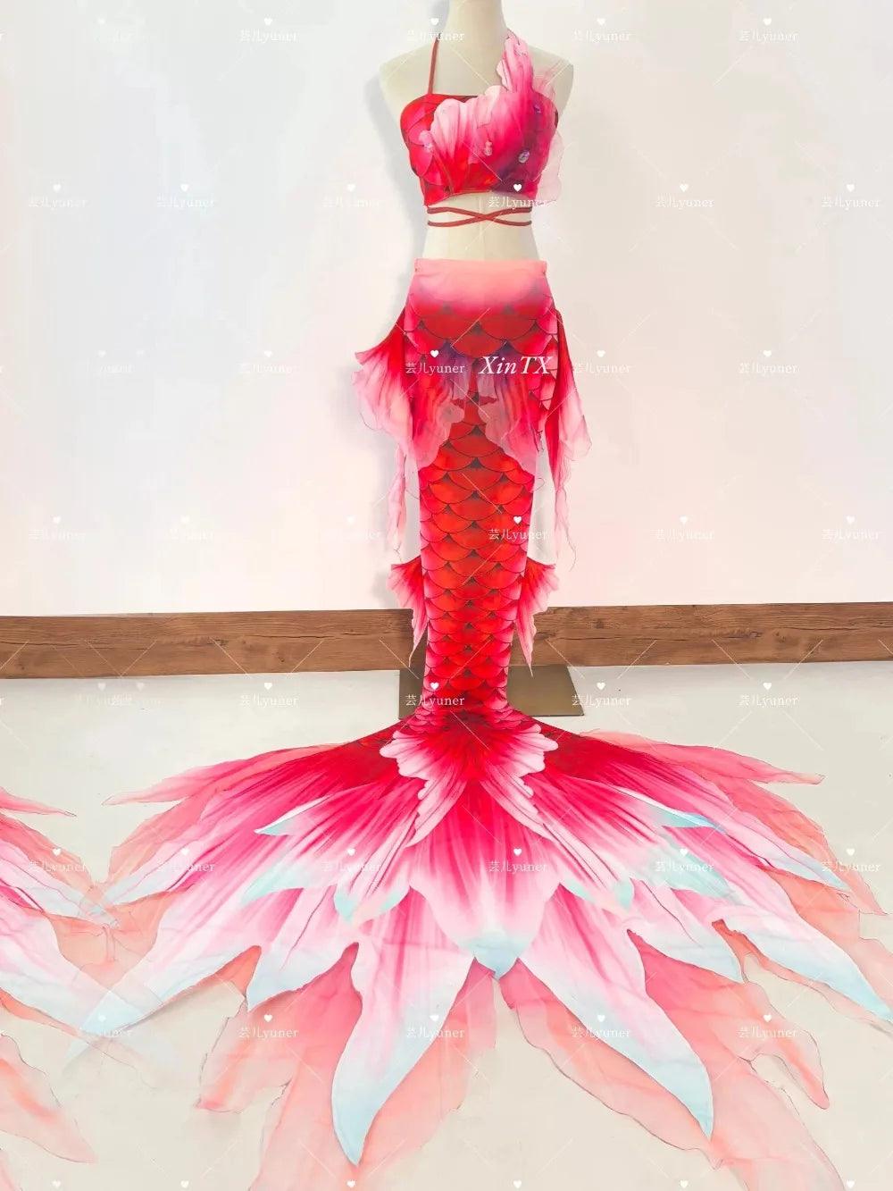 Mermaid Tail Swimsuit | Monofin Optional | Toylandeu™