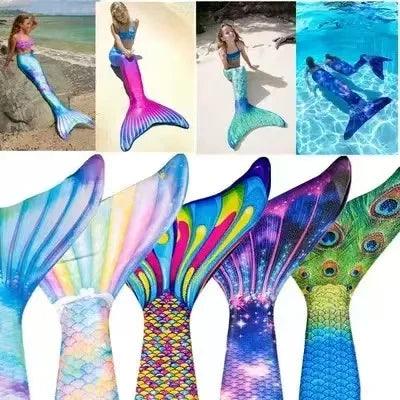 Mermaid Tail Swimsuit Set | Bandeau Top | Toylandeu™