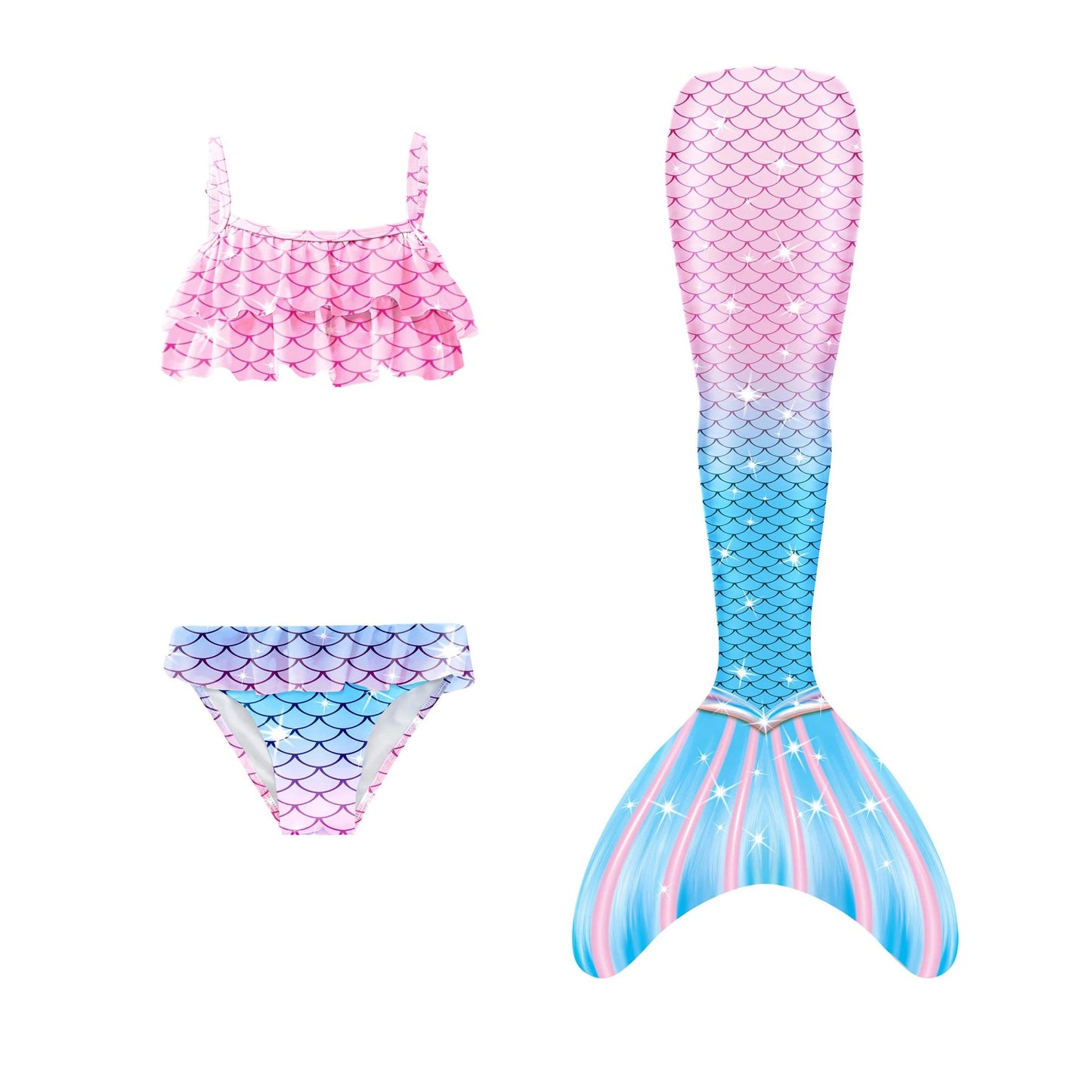 Mermaid Tail Swimsuit | With Skirt | Toylandeu™