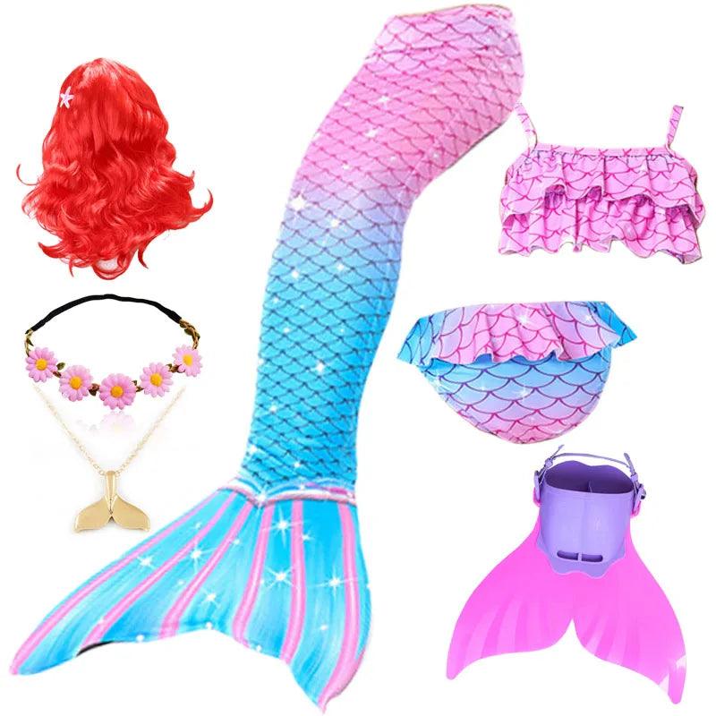 Mermaid Tail Swimsuit | With Skirt | Toylandeu™