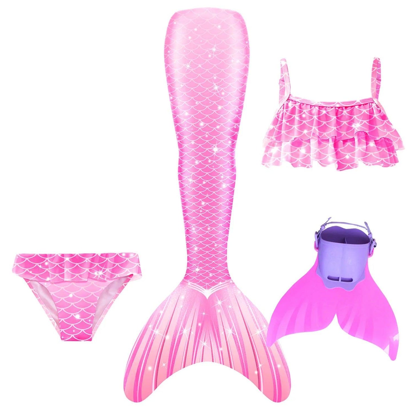 Mermaid Tail Swimsuit | With Skirt | Toylandeu™