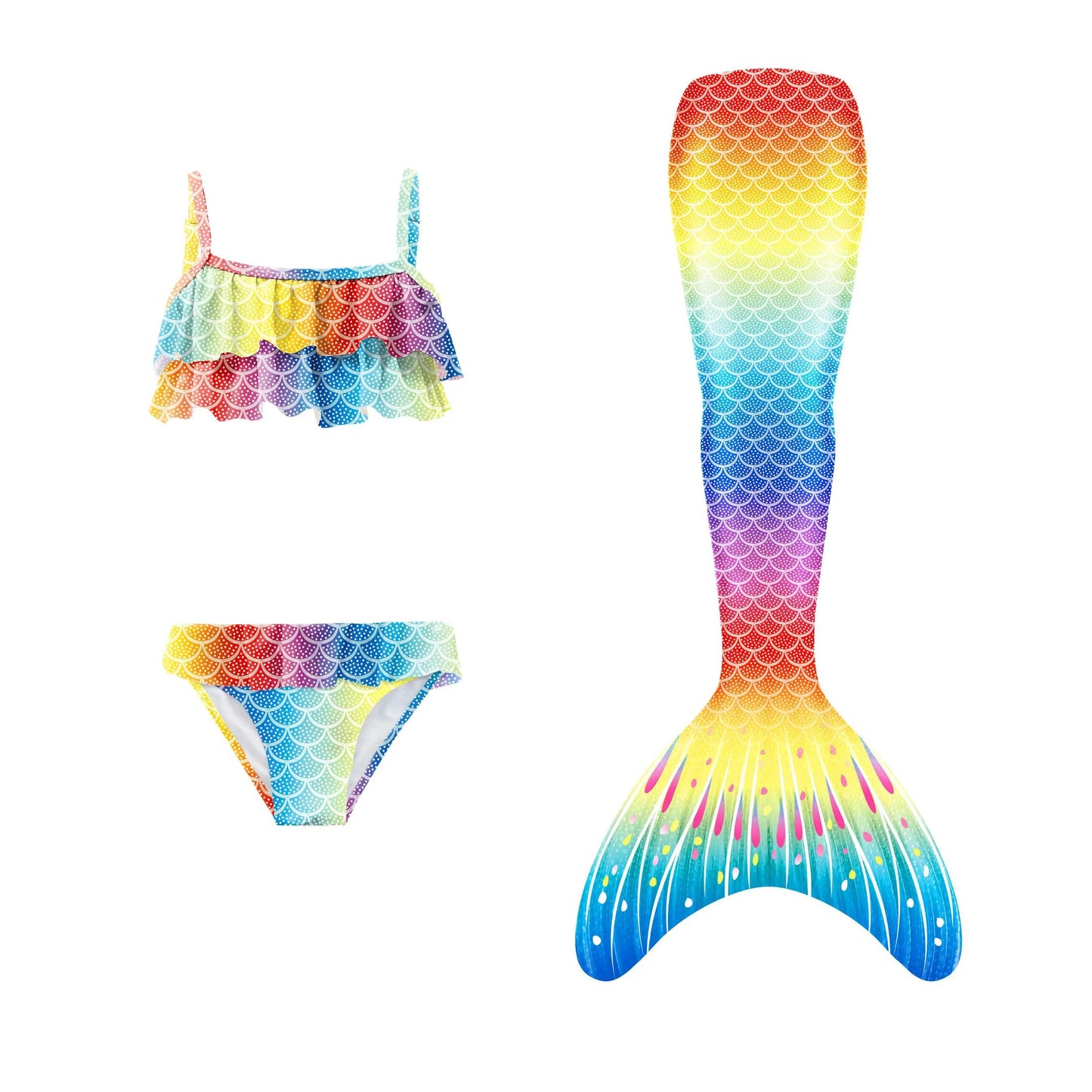 Mermaid Tail Swimsuit | With Skirt | Toylandeu™